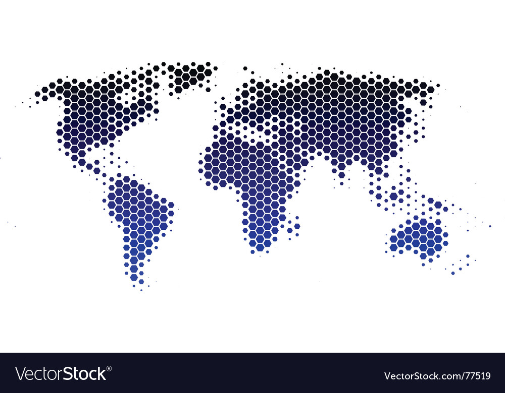Hexagonal World Map