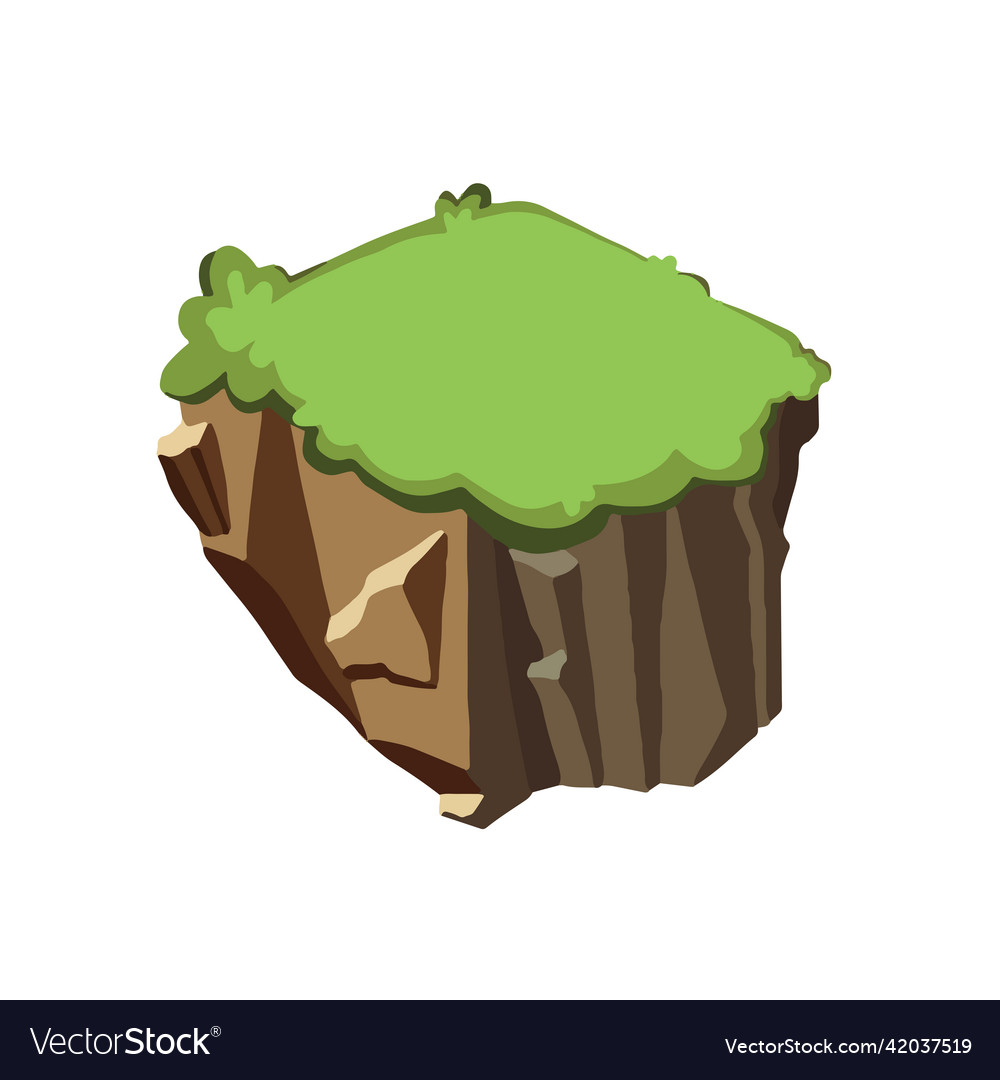 Isometric island paradise earth Royalty Free Vector Image