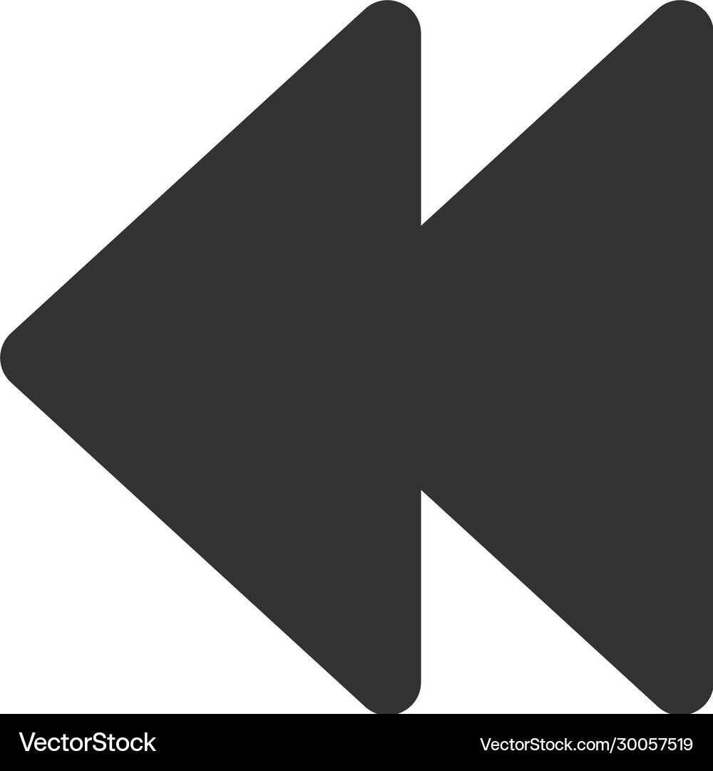 Previous left icon Royalty Free Vector Image - VectorStock