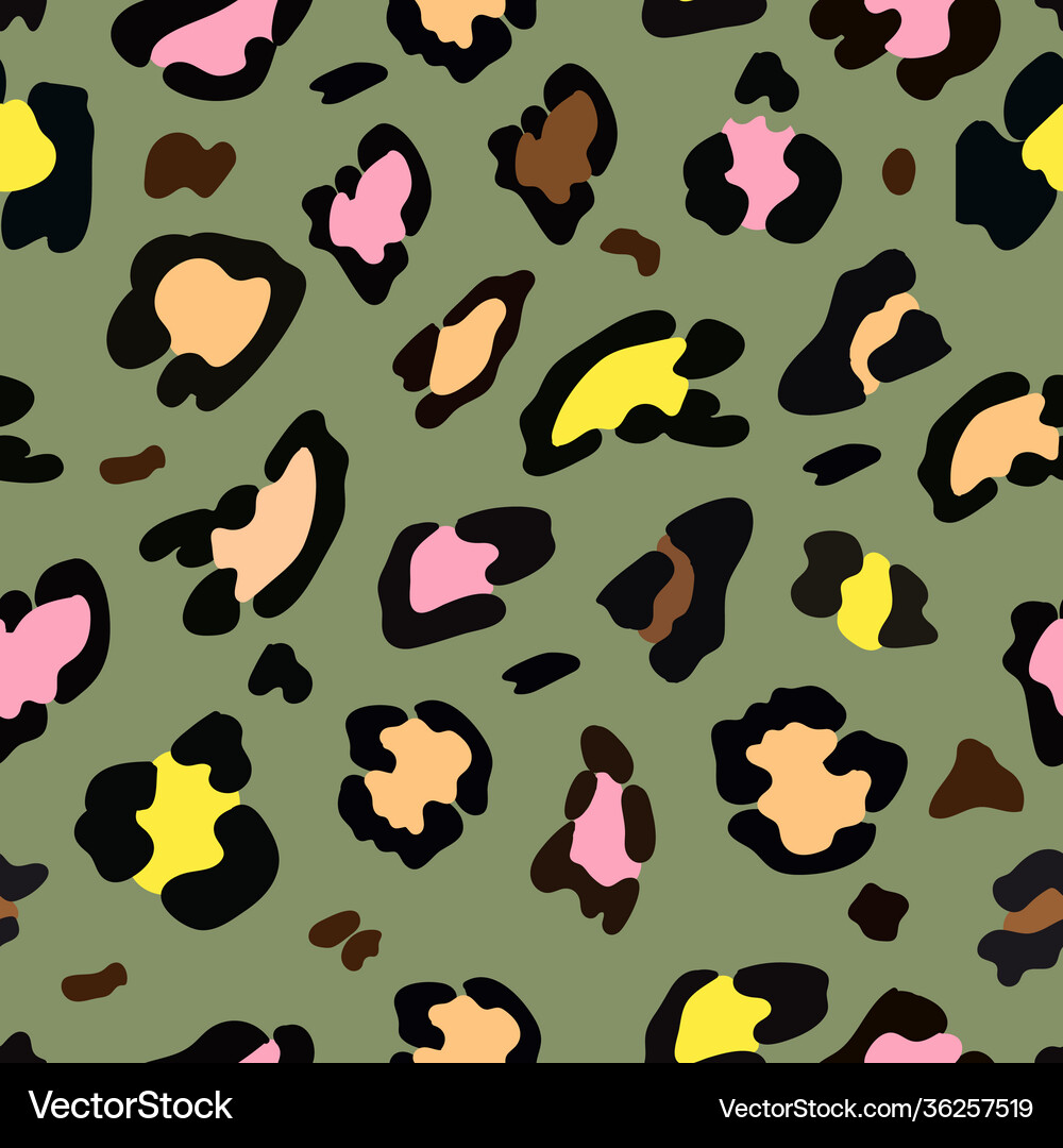Seamless pattern abstract leopard skin Royalty Free Vector