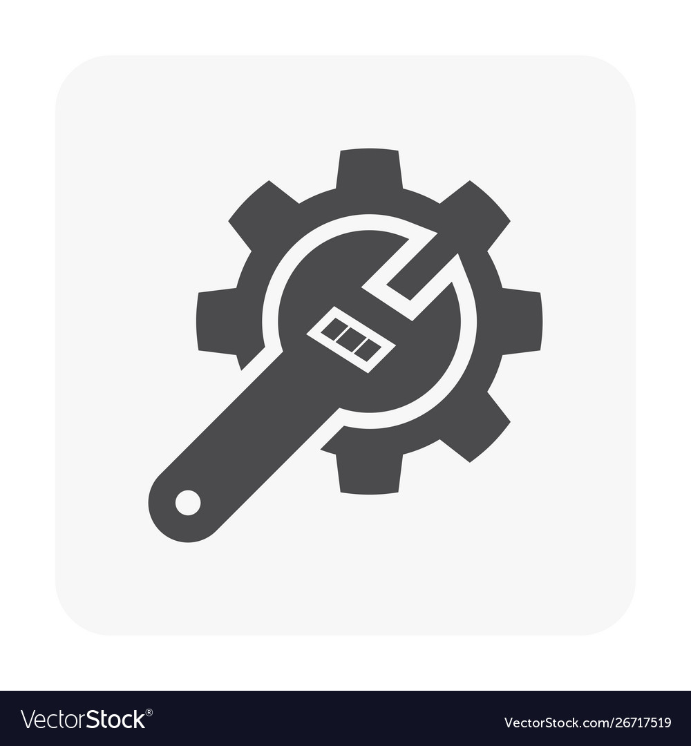 Service icon on white Royalty Free Vector Image