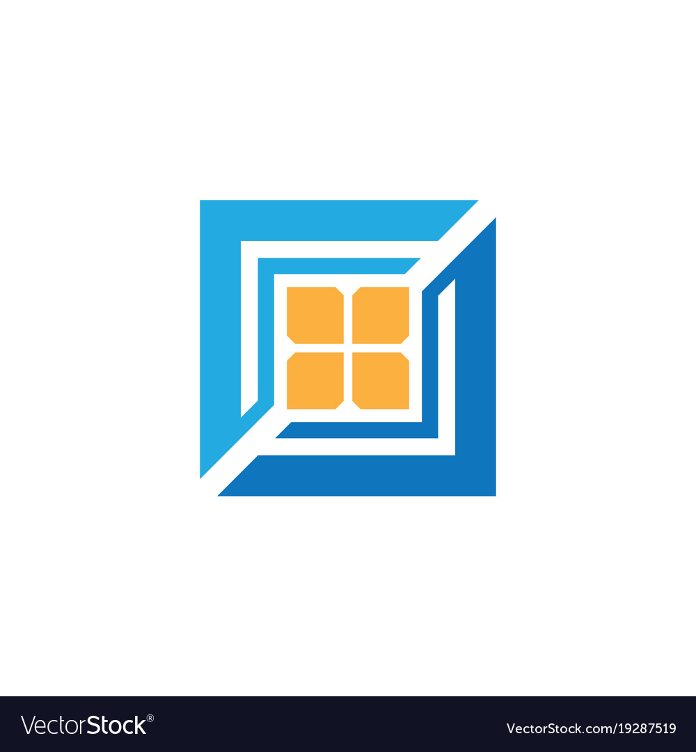 Square windows business logo