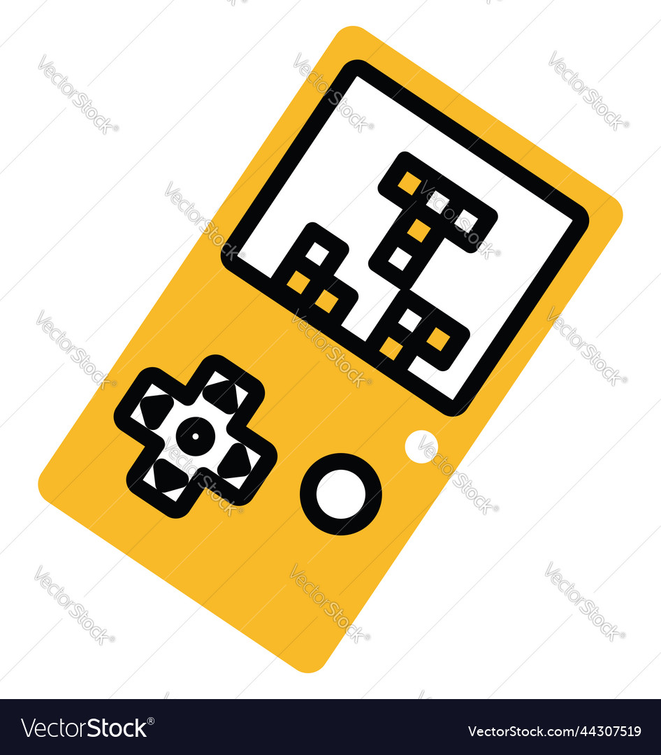 Tetris console on a white background