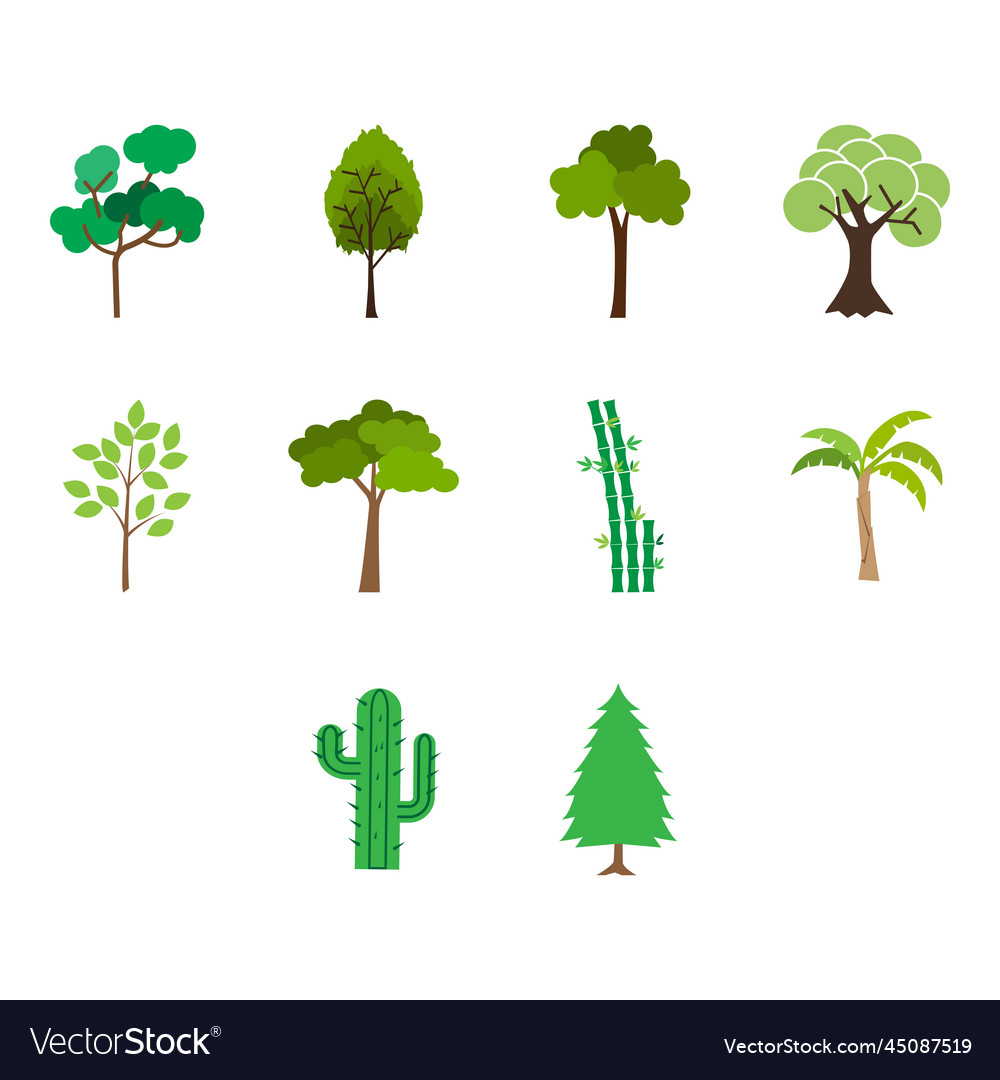 Tree icon set