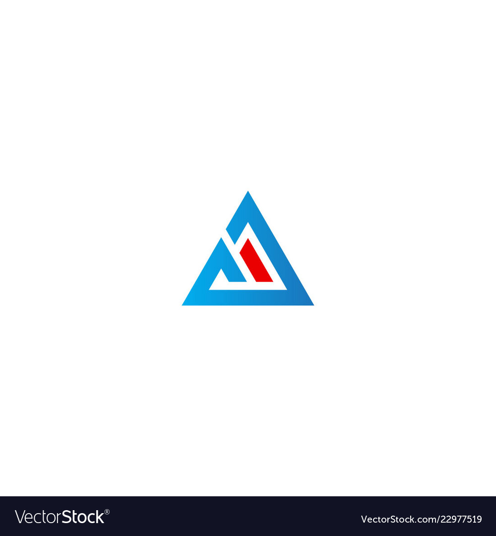 Dreieck Form Linie Geschäftsdesign Logo