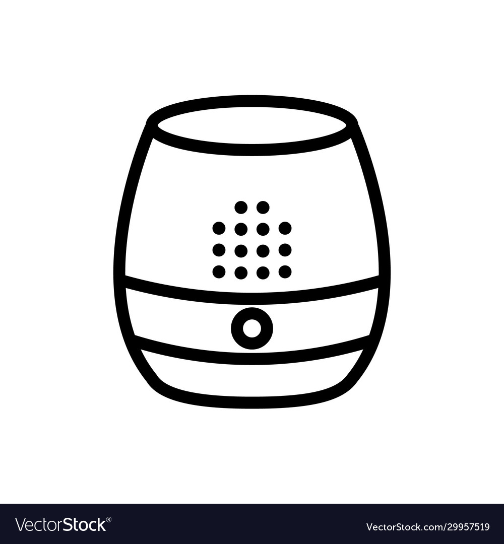 Voice control icon isolated contour symbol