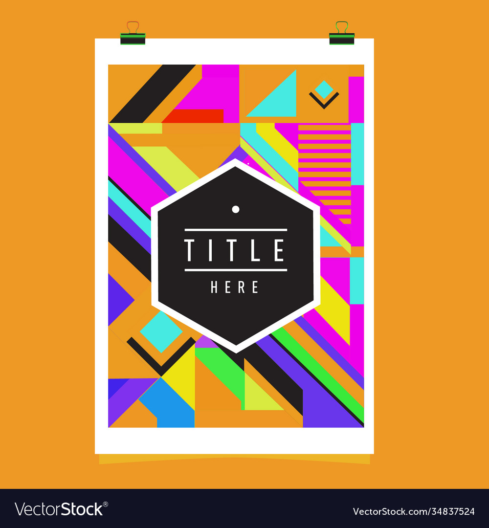 Abstract colorful geometric pattern background Vector Image Abstract colorful geometric pattern background