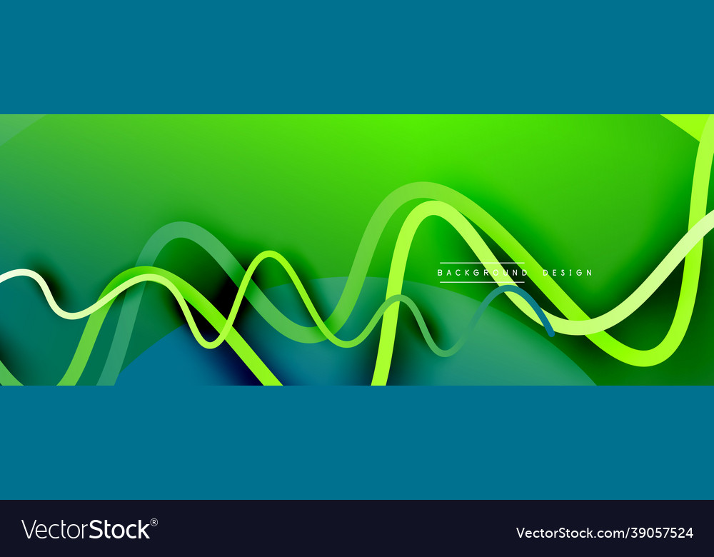 Abstract gradient background with wave line