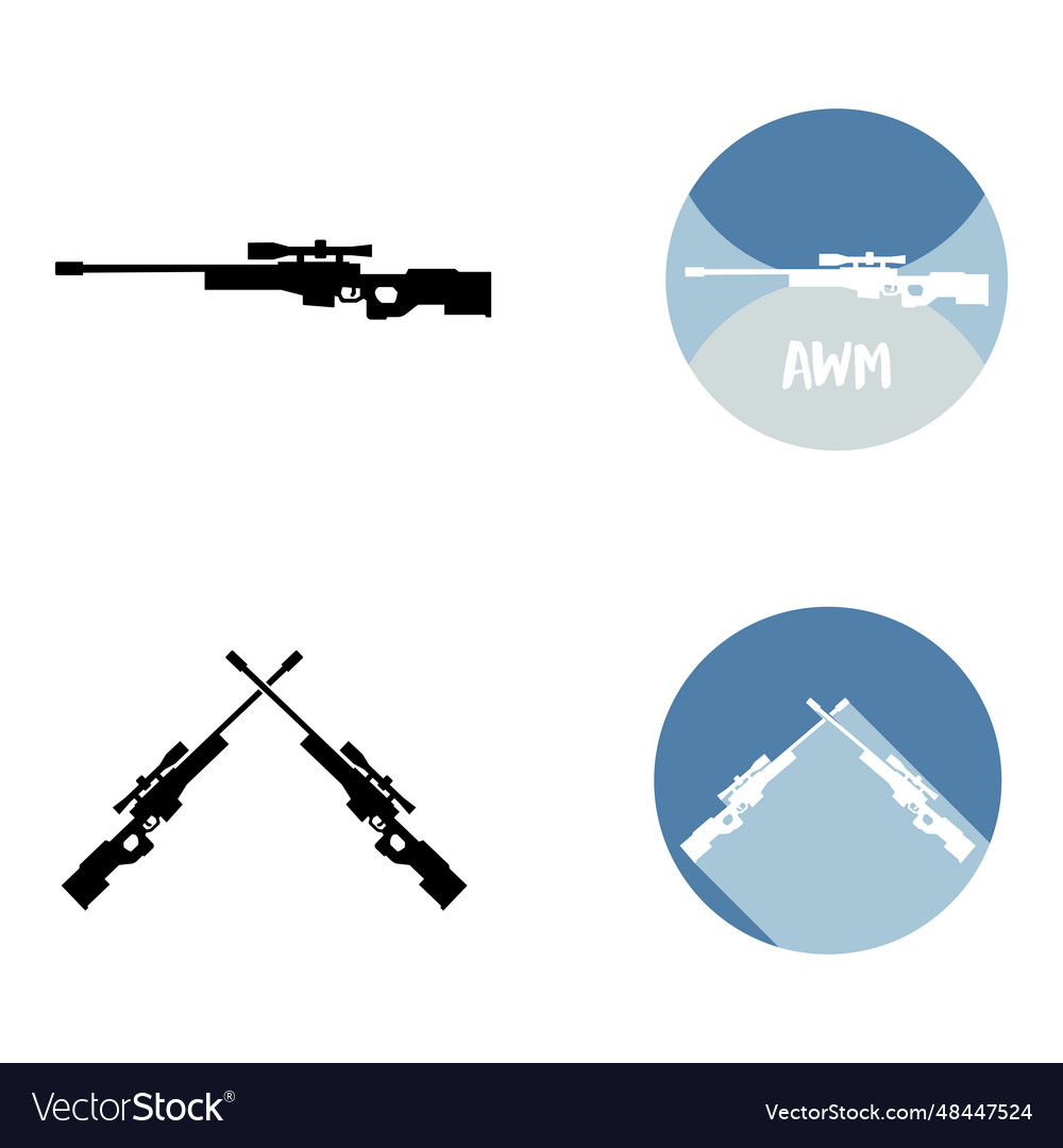 Awm weapon icon Vector Image Awm weapon icon