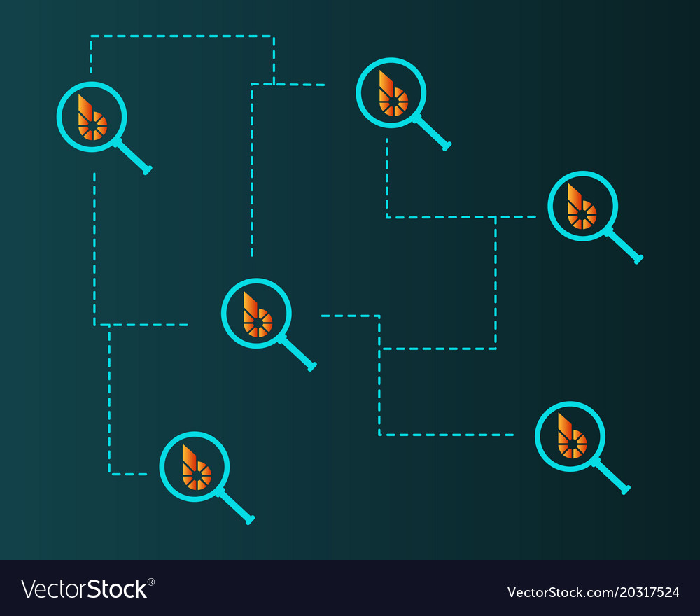 Bitshares cryptocurrency with magnifying style
