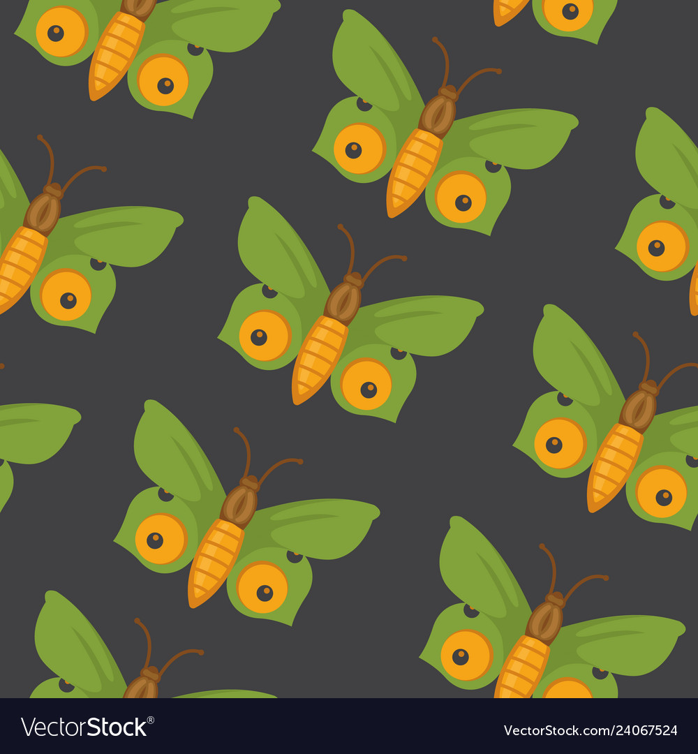 Butterfly seamless pattern summer