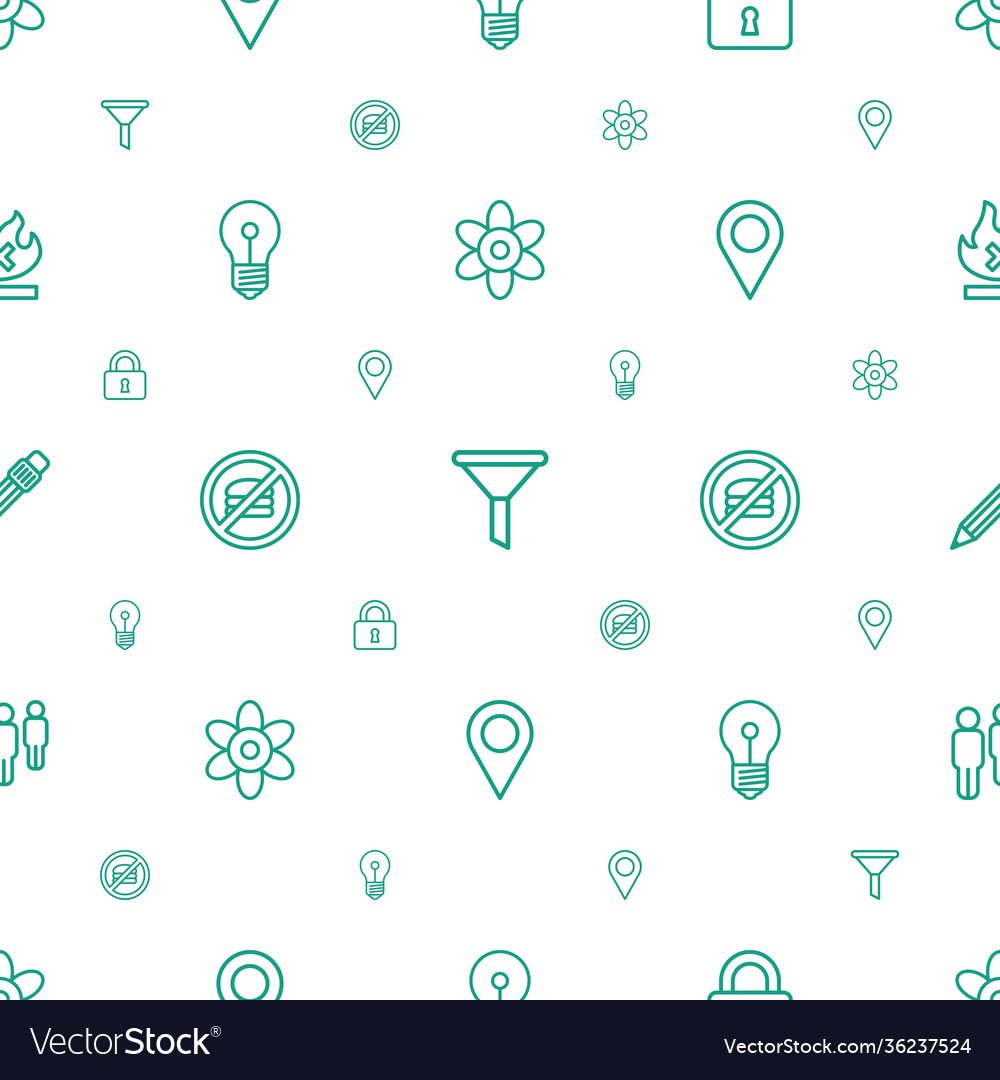 Button icons pattern seamless white background