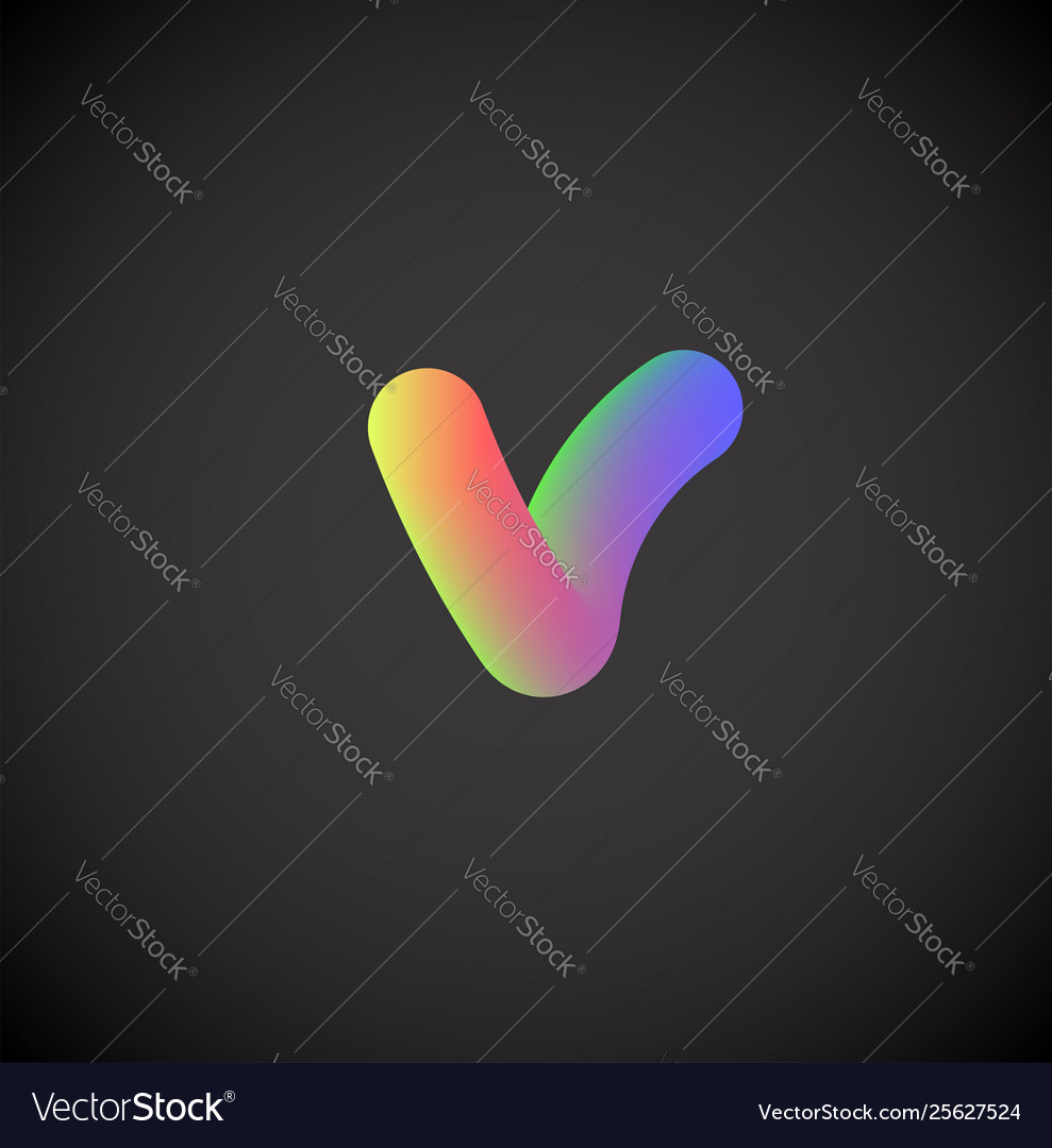 Colorful character from a font set