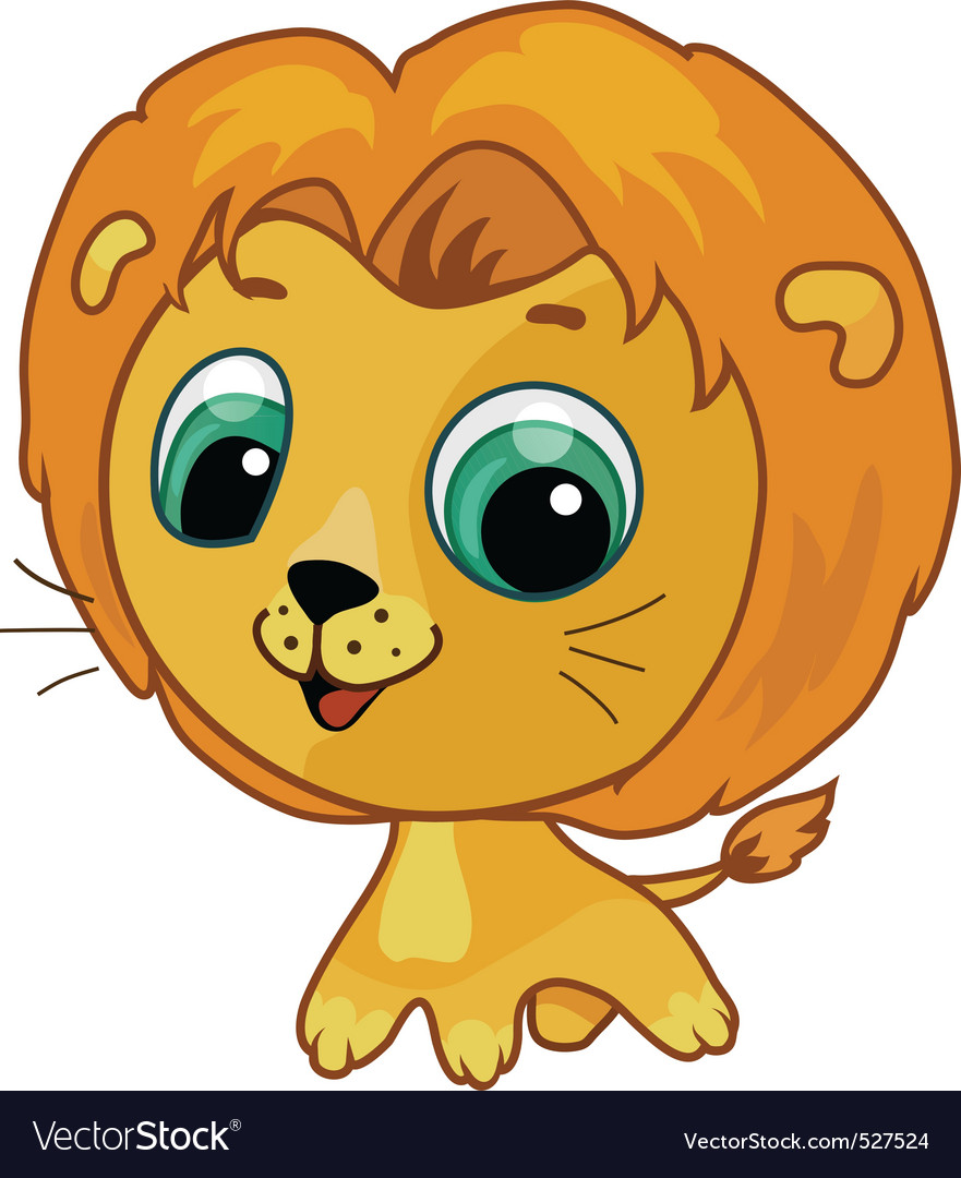 Cute lion cartoon