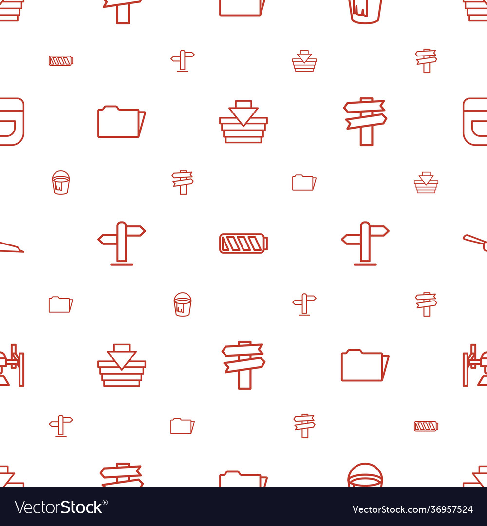 Empty icons pattern seamless white background