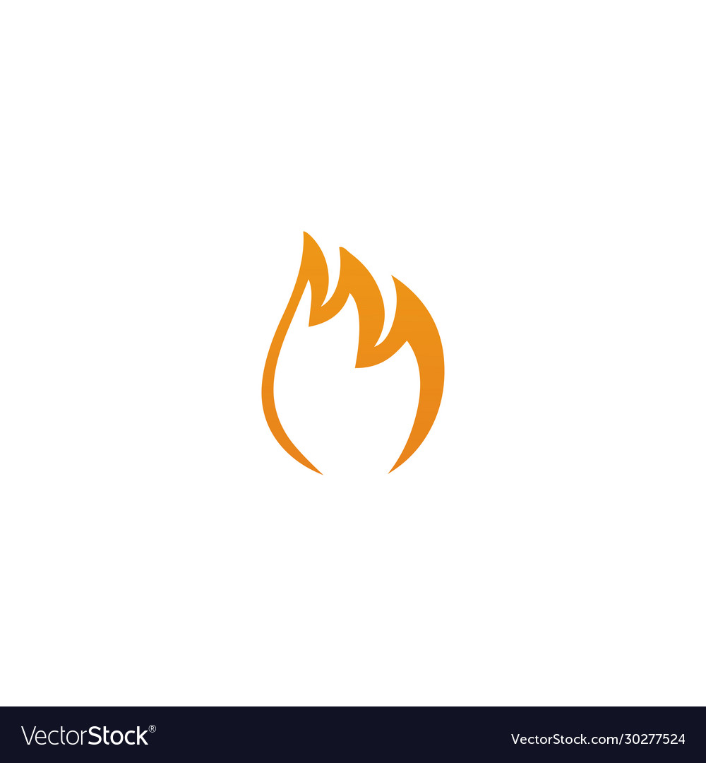 Fire Logo Design Template Royalty Free Vector Image