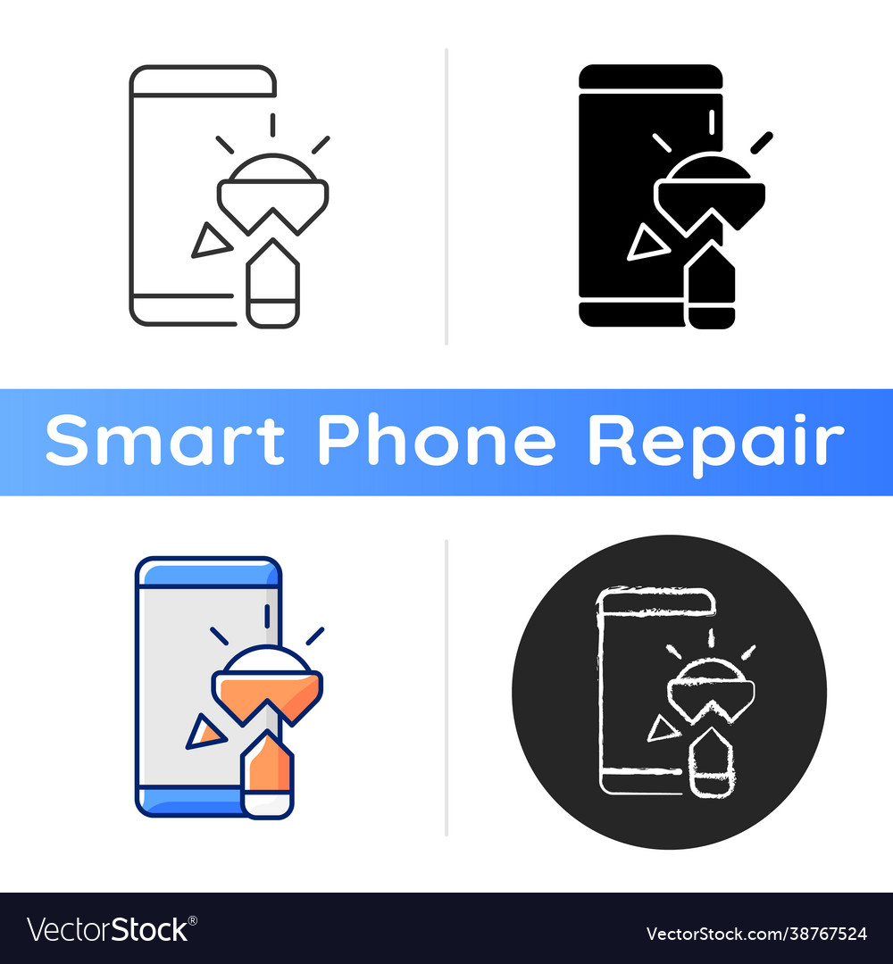 Flashlight not working icon vector image Flashlight not working icon