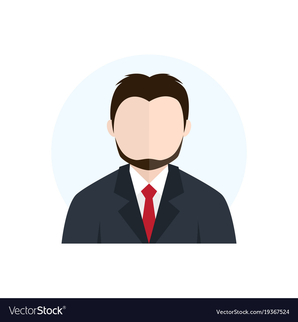 Flat style character avatar icon