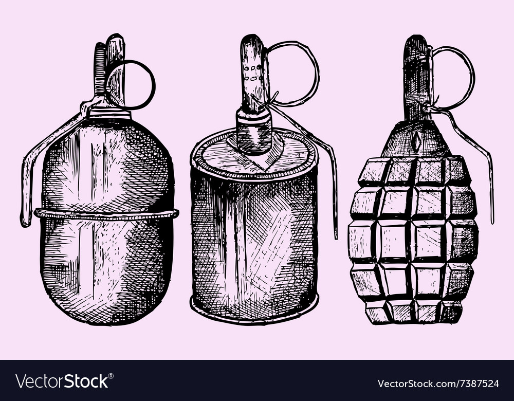 Grenade Royalty Free Vector Image - VectorStock