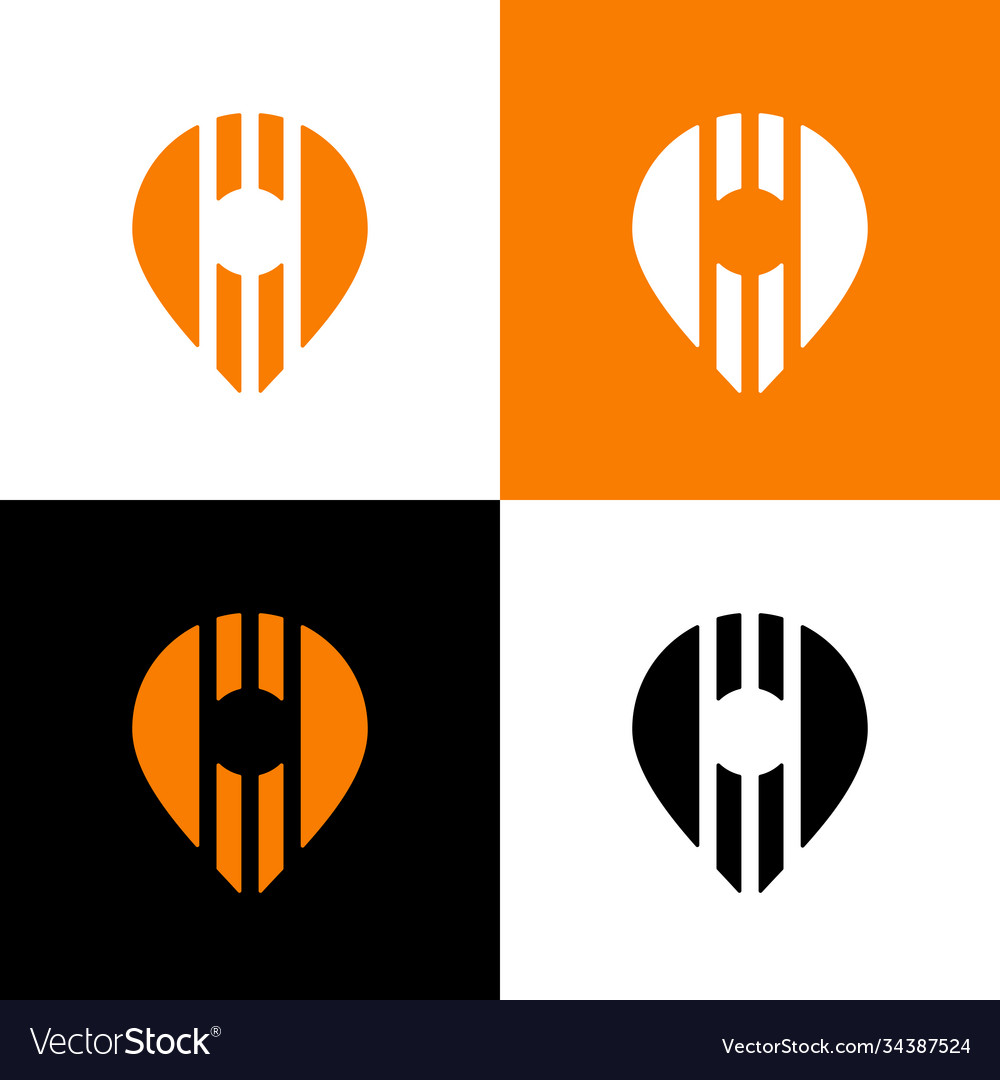 Location pin logo template map pointer icon