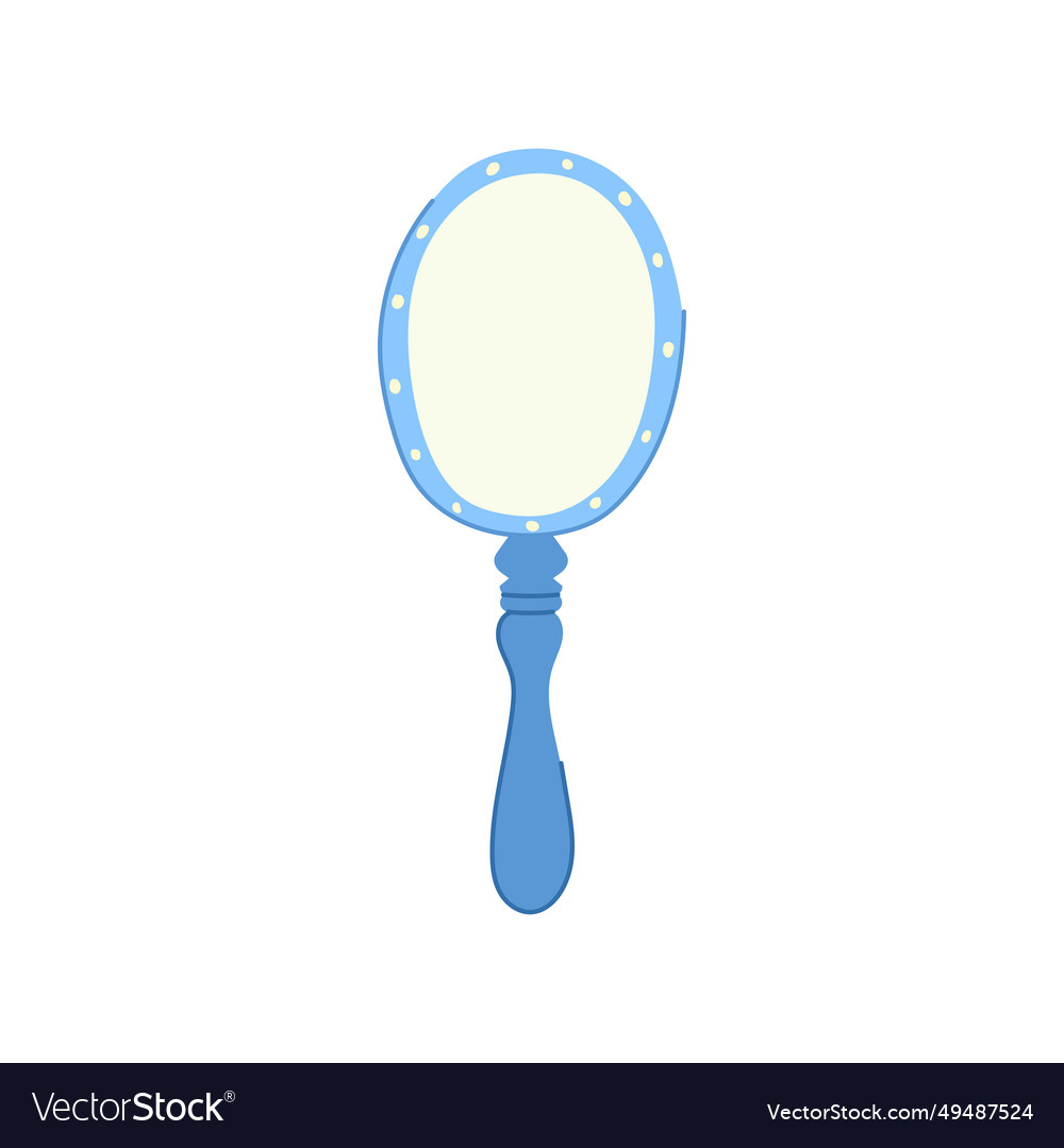 Ornate hand mirror cartoon