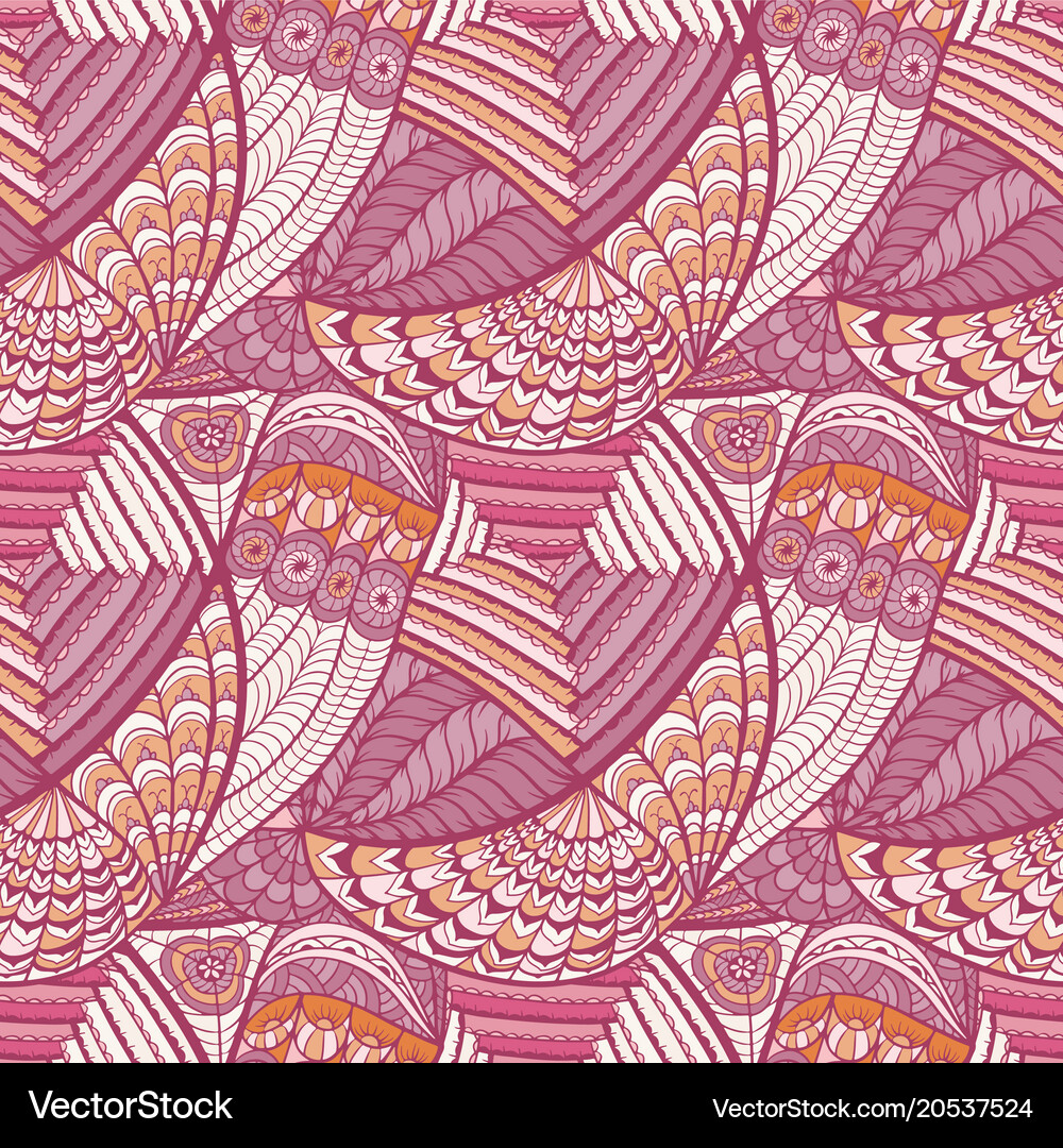 Pattern in doodle style Royalty Free Vector Image