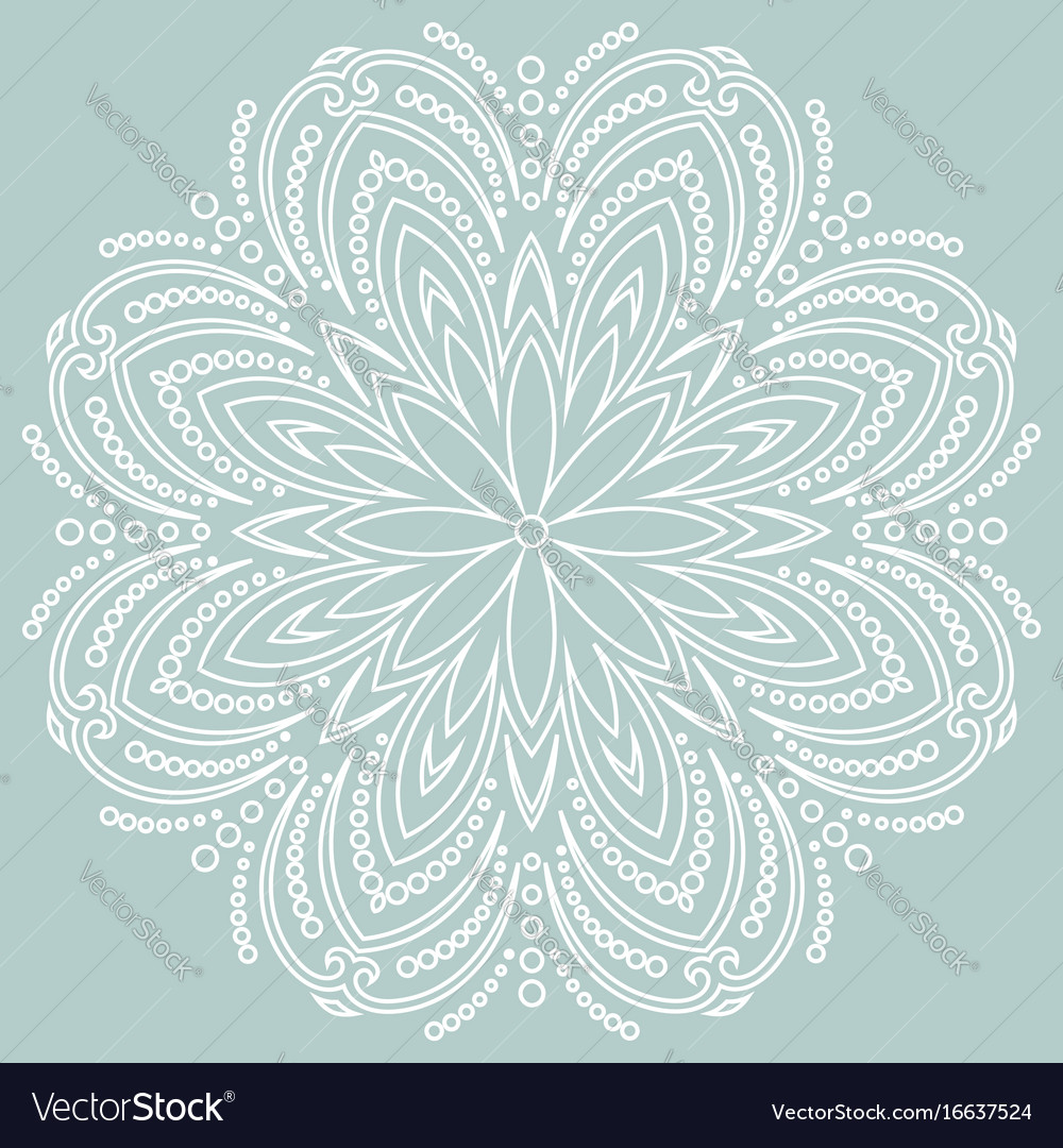Pretty round snowflake