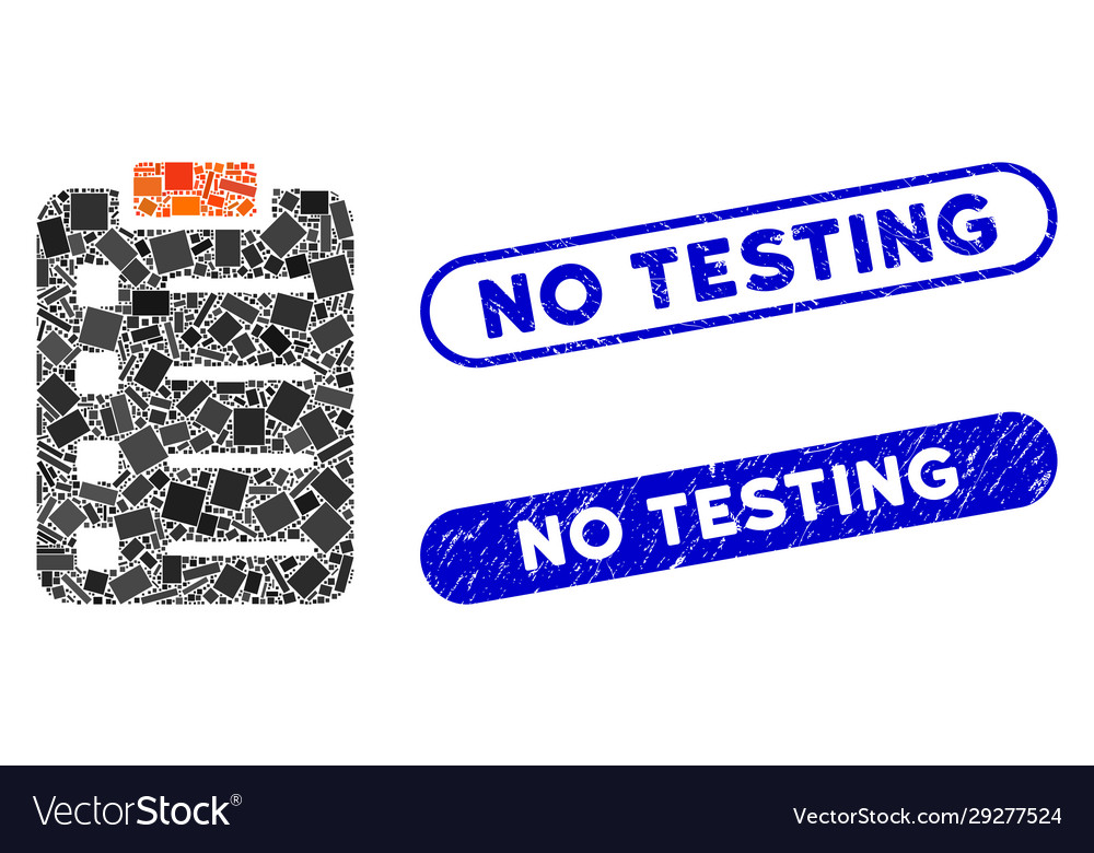 Rectangle mosaic pad form with scratched Vector Image Rectangle mosaic pad form with scratched