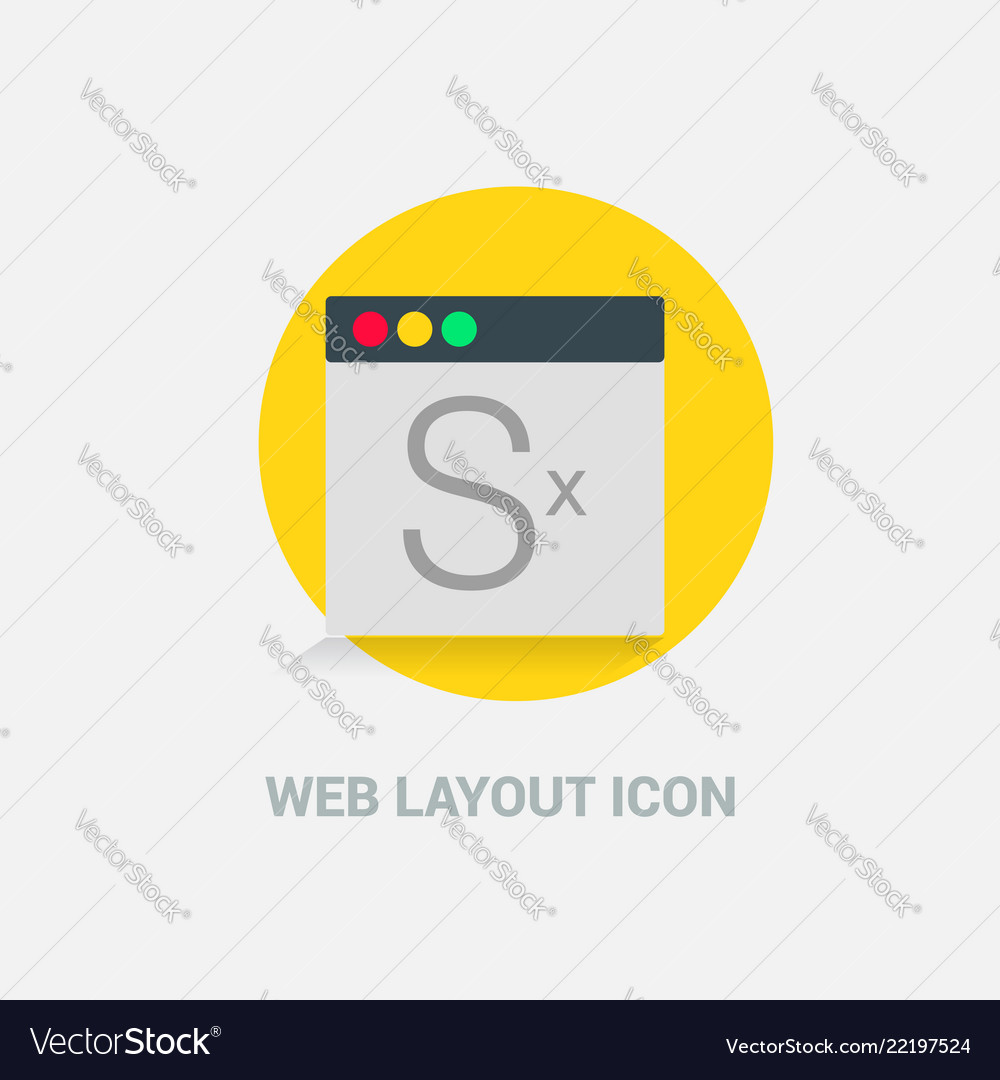 Web layout icon design
