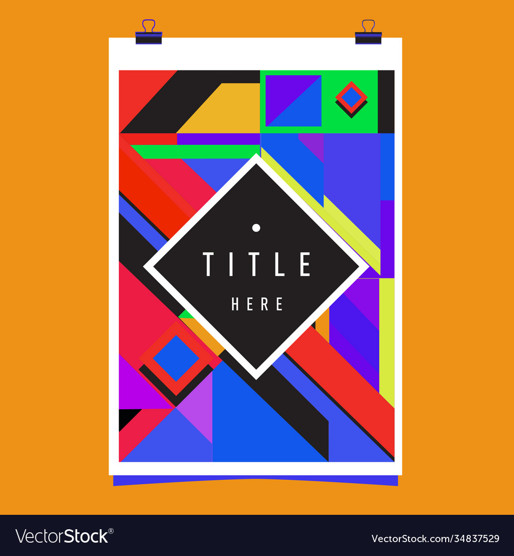 Abstract colorful geometric pattern background