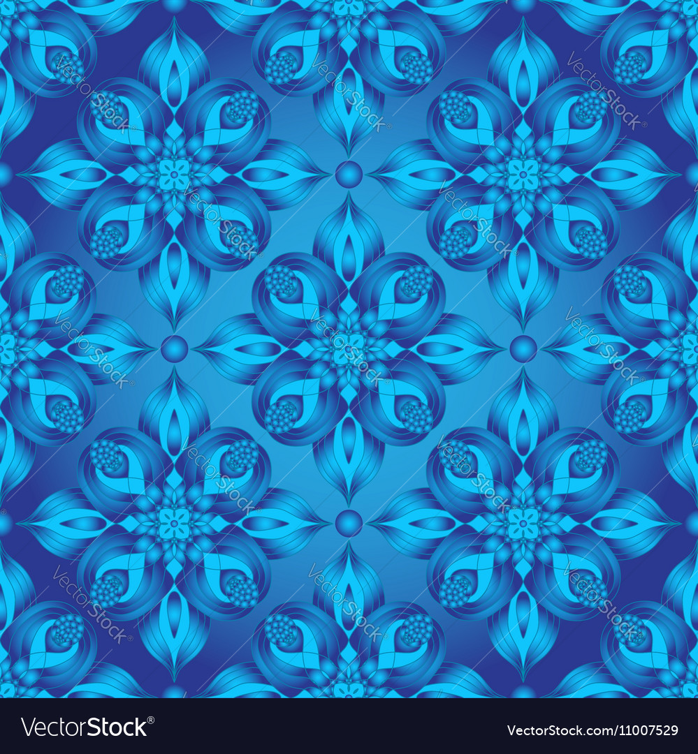 Bright blue gradient seamless pattern Royalty Free Vector