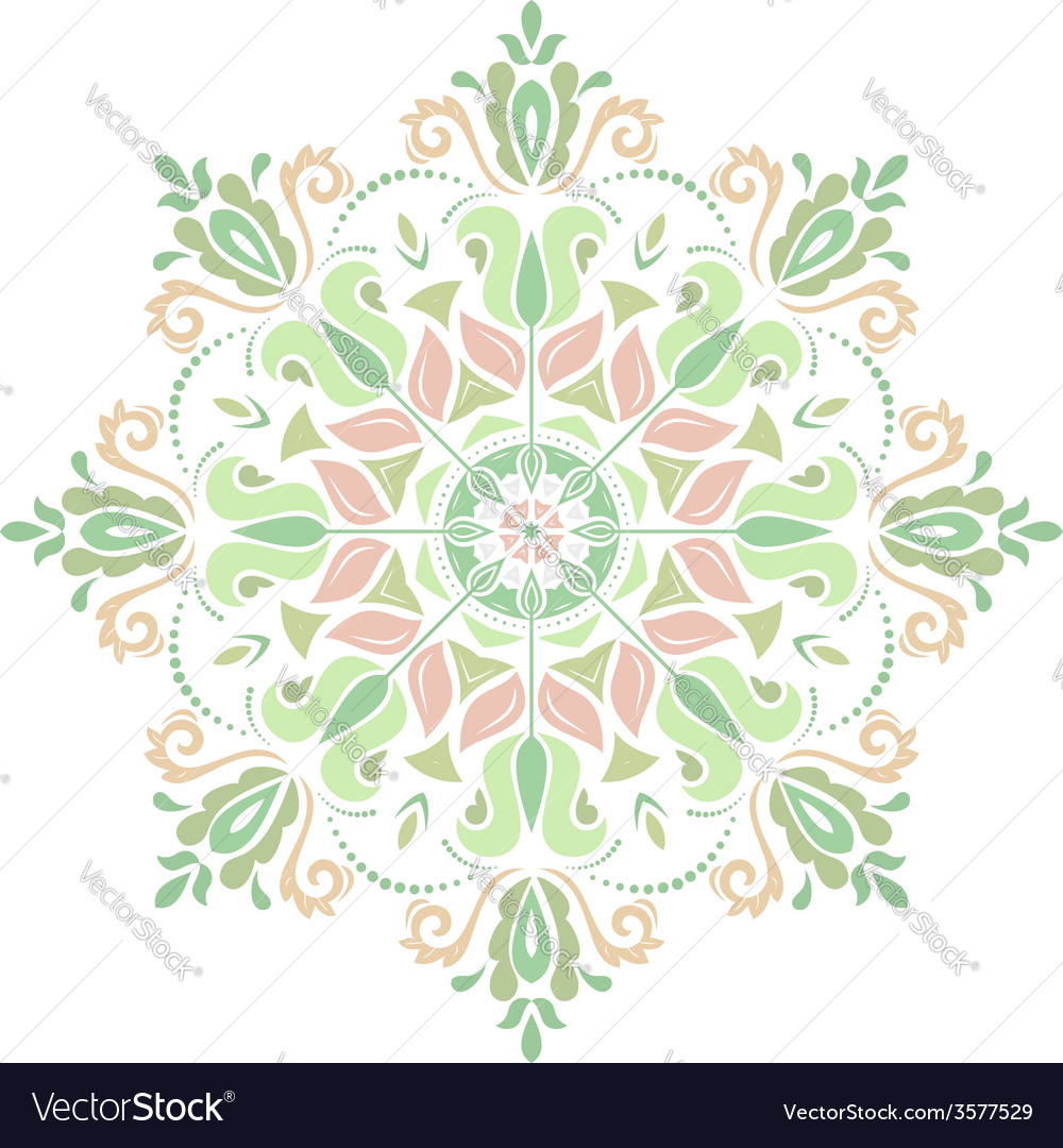 Damask pattern orient background