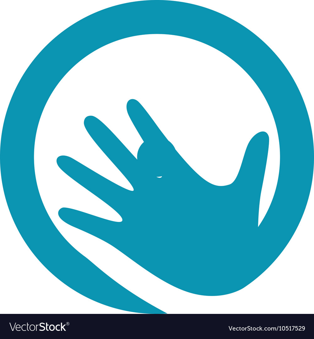 Hand care logo template icon business