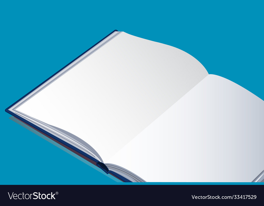Open empty book background eps10 vector image Open empty book background eps10