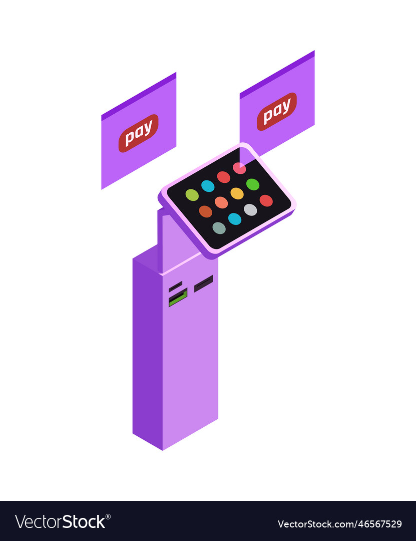 Payment terminal icon Royalty Free Vector Image