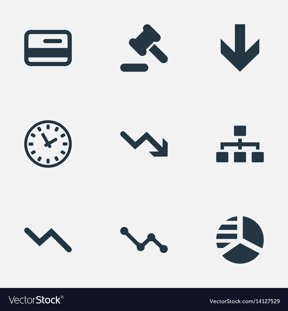 Set of simple trouble icons