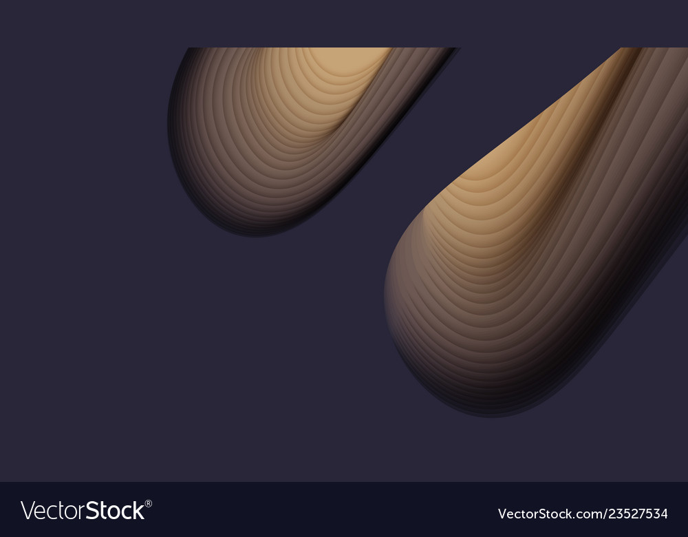 3d abstract background with paper cut shape vector image 3d abstract background with paper cut shape