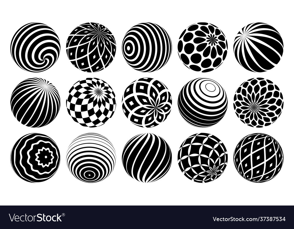 Abstract spheres set collection balls