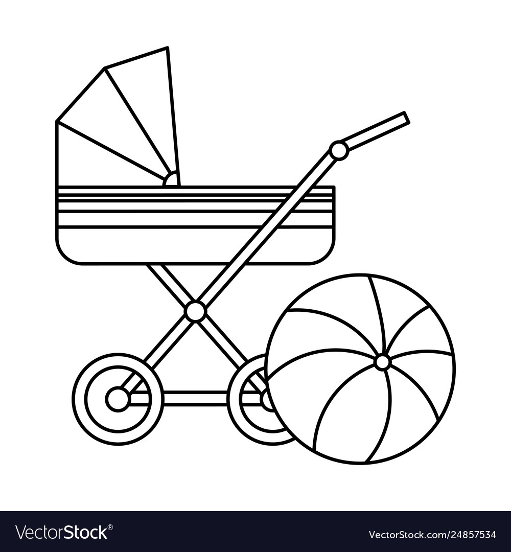 Baby carriage icon Royalty Free Vector Image - VectorStock