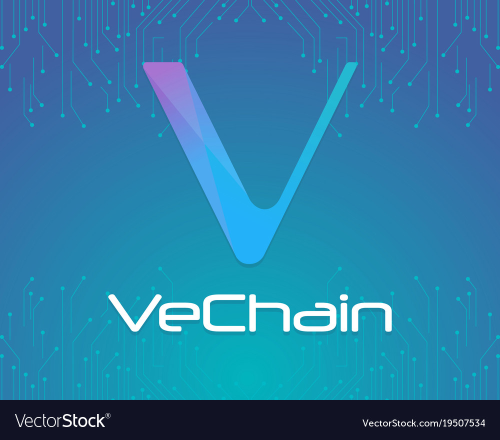 Background blockchain style vechain collection