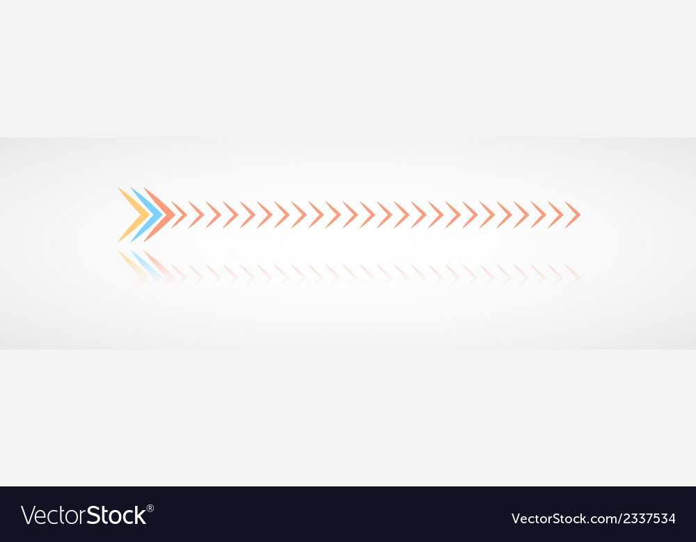 Color arrows with reflection