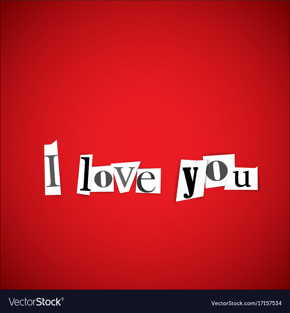 I love you Royalty Free Vector Image - VectorStock