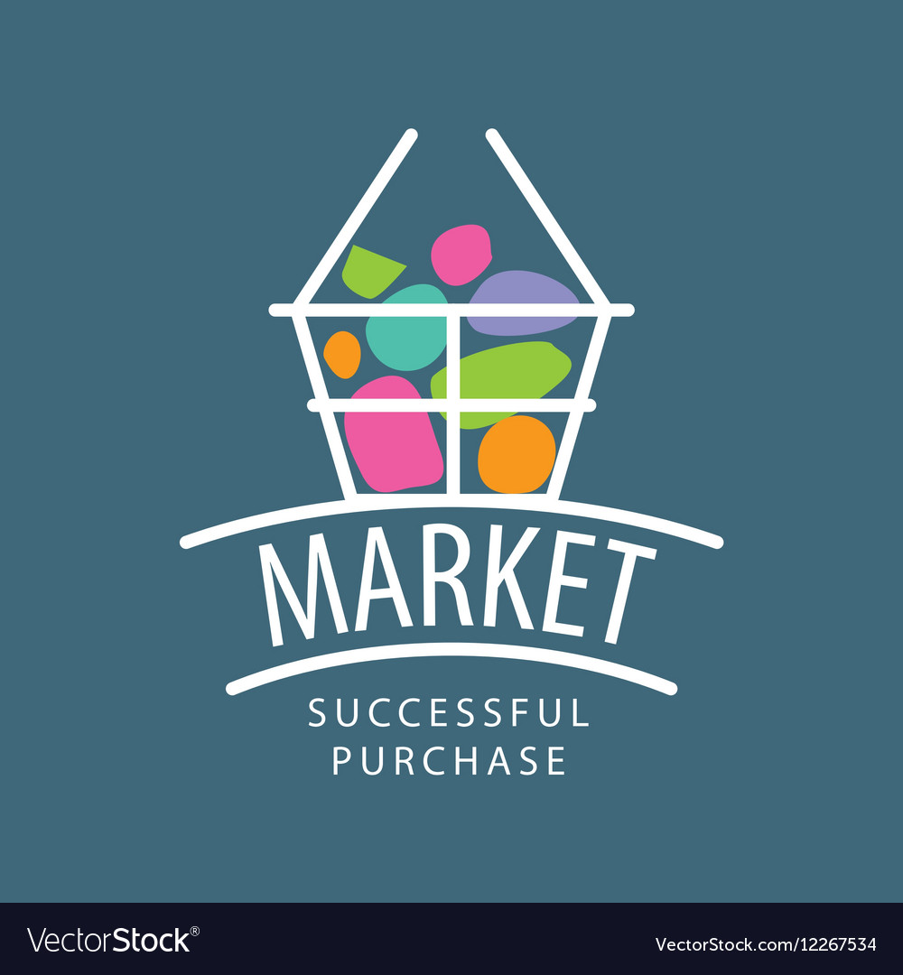 Logo market Royalty Free Vector Image - VectorStock