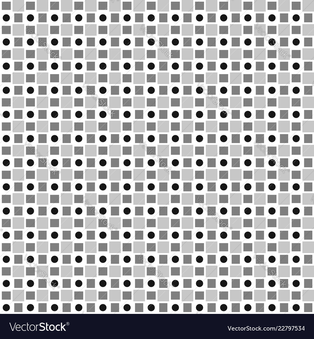 Pattern of alternating squares and circles