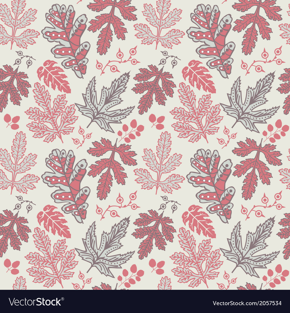 Seamless pattern with leaf copy that square