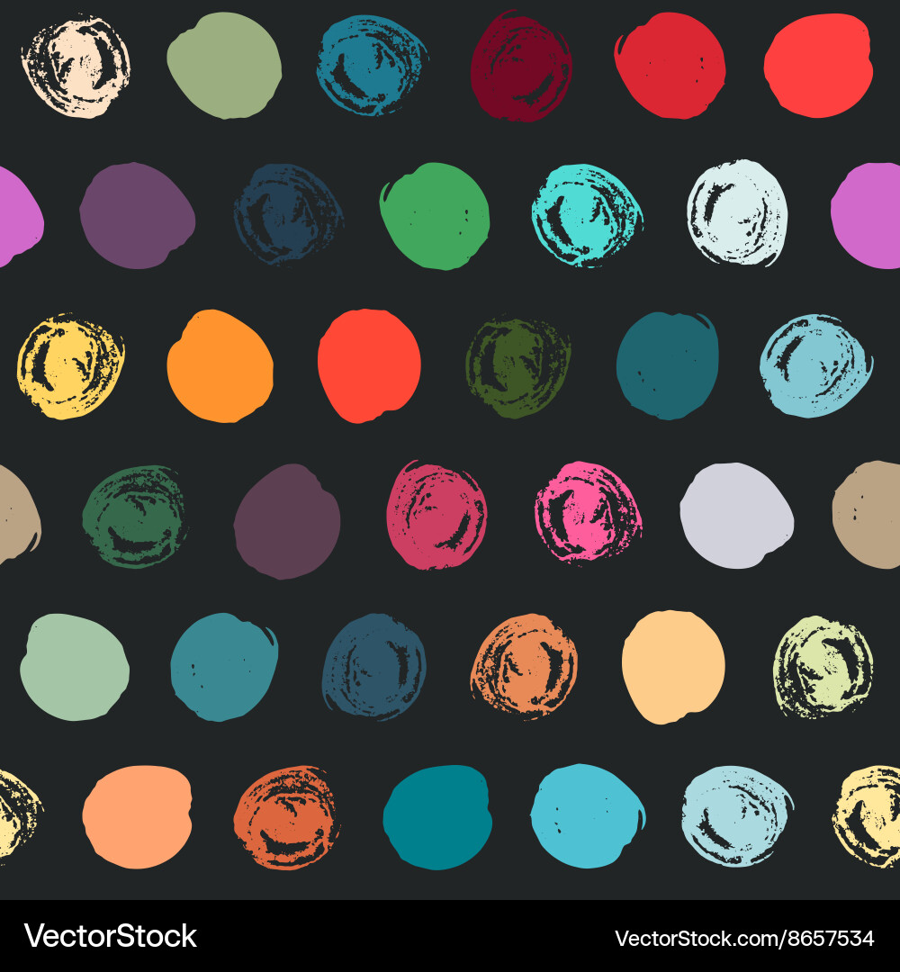 Seamless polka dot pattern Royalty Free Vector Image