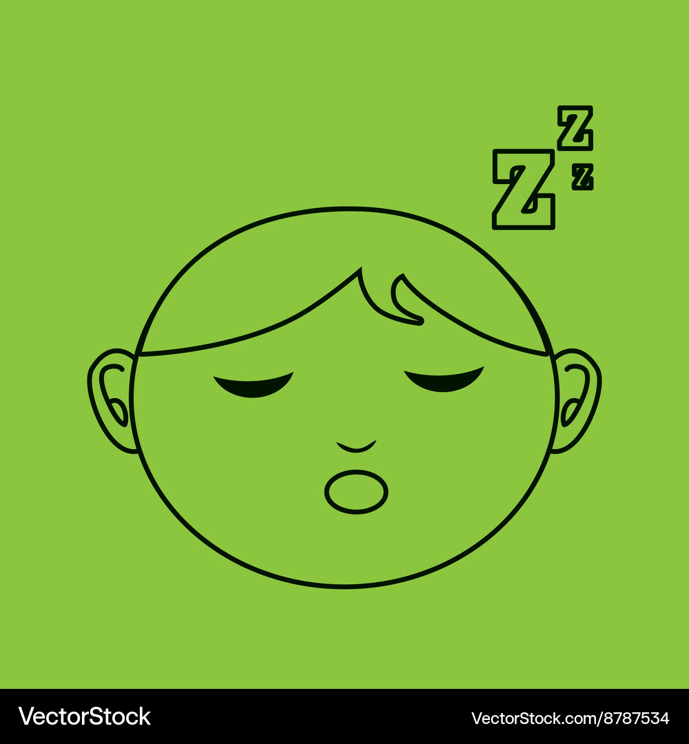 Microsleep Vector Sleeping concept design Royalty Free Vector Image