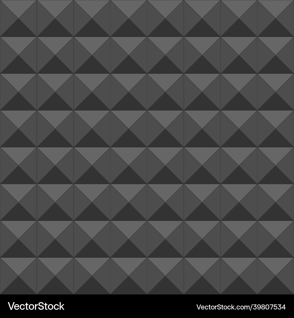 Triangle polygonal abstract background black Vector Image