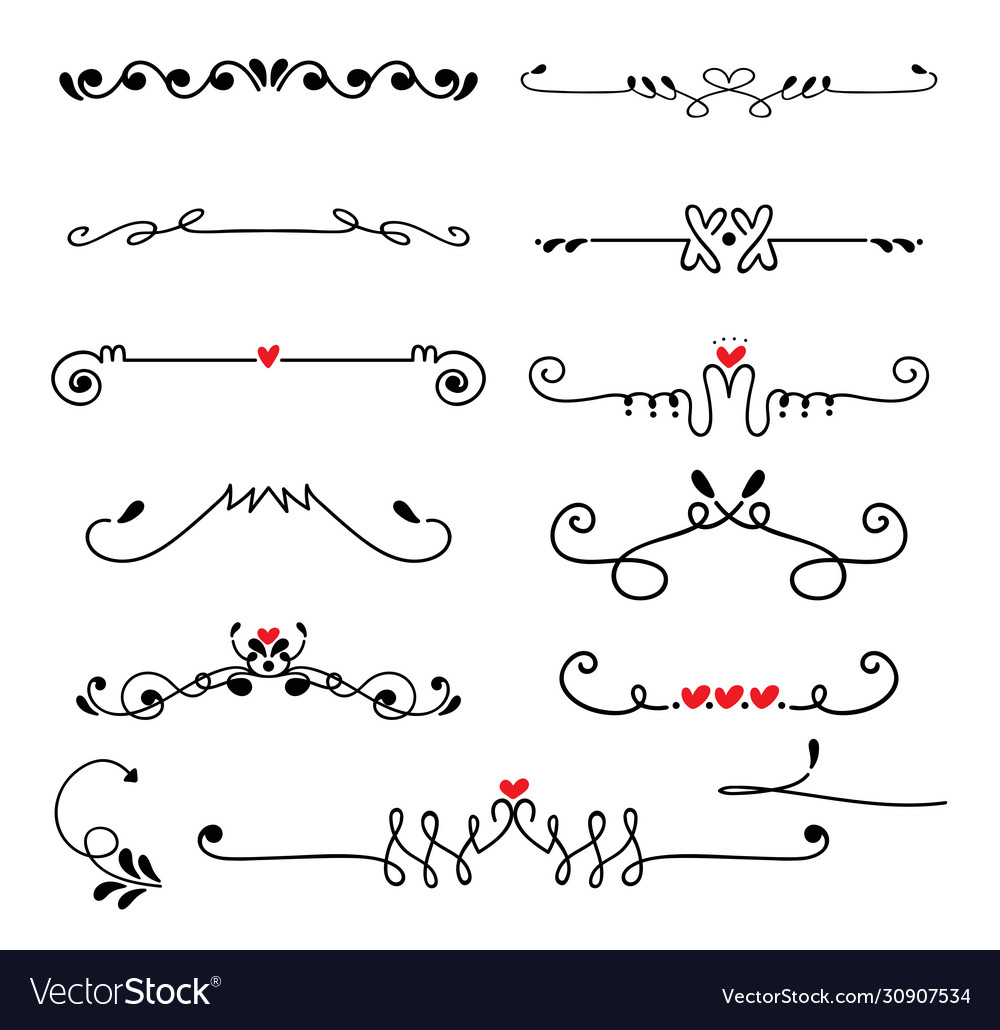 Variety decorative borders set