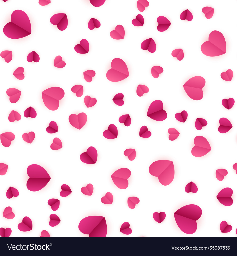 Abstract heart seamless pattern background